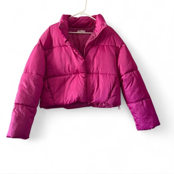 Sincerly Jules Jackets & Blazers - Sincerely Jules Hot Pink Puffer Jacket